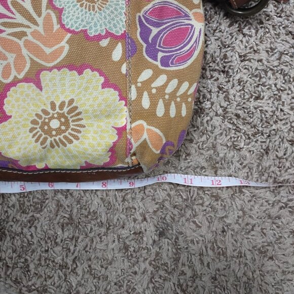 Boho Floral Crossbody Shoulder‎ with Adjustable Strap Canvas Y2K Revival Purse - Picture 7 of 11